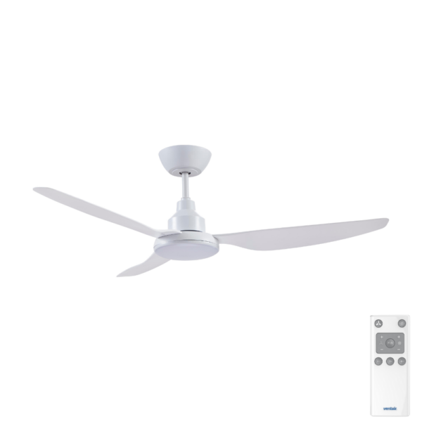 ventair-glacier-dc-3-blade -ceiling-fan-with-rf-52-LED-light-white-remote Ventair Glacier DC 3-blade 52-inch Ceiling Fan with LED Light and Remote in White