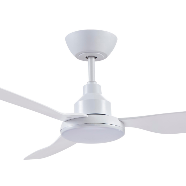 Ventair Glacier DC 3-blade 52-inch Ceiling Fan with LED Light in White Motor