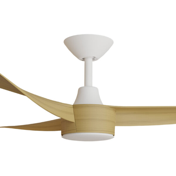 Calibo Turaco DC Ceiling Fan - 48" (White with Bamboo Blades) - Image 2