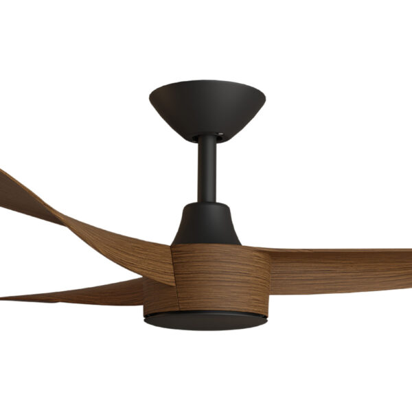 Calibo Turaco DC Ceiling Fan - 52" (Black with Koa Blades) - Image 2