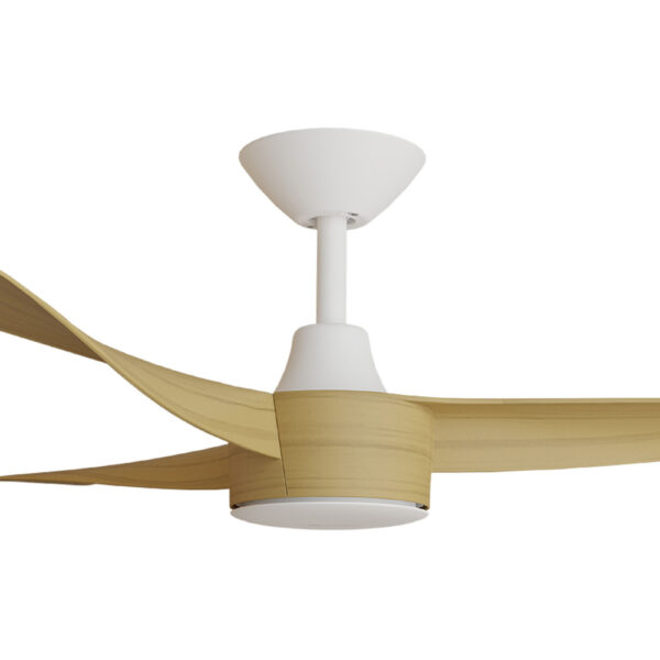 Calibo Turaco DC Ceiling Fan - 52" (White with Bamboo Blades) - Image 2
