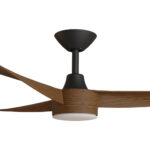 Calibo Turaco DC Ceiling Fan with LED Light - 56" (Black with Koa Blades) - Image 2