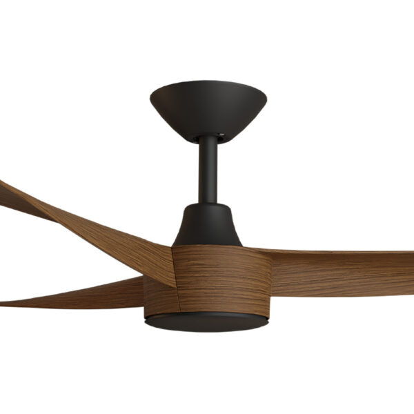 Calibo Turaco DC Ceiling Fan - 56" (Black with Koa Blades) - Image 2