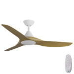 Calibo CloudFan SMART DC Ceiling Fan - 52" (White with Teak Blades)