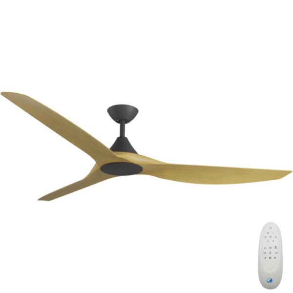 calibo-cloudfan-cft-372-bk-bam-angle-2-min Calibo CloudFan SMART DC Ceiling Fan - 72" (Black with Bamboo Blades) - Image 1
