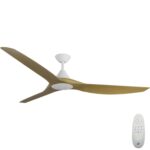 Calibo CloudFan SMART DC Ceiling Fan - 72" (White with Teak Blades)