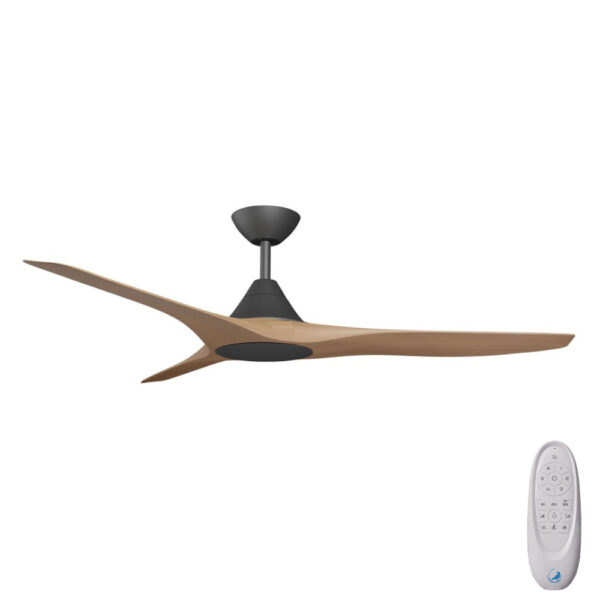Calibo CloudFan SMART DC Ceiling Fan - 48" (Black with Teak Blades) - Image 1