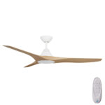 Calibo CloudFan SMART DC Ceiling Fan - 52" (White with Bamboo Blades)
