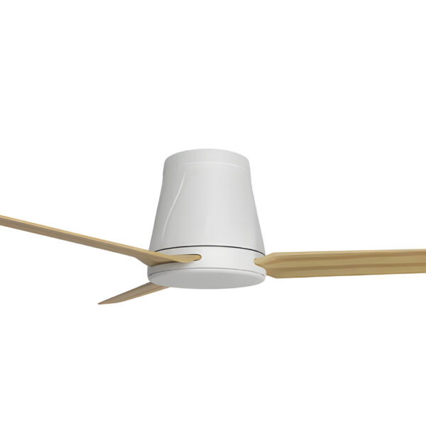 calibo-profile-dc-low-profile-ceiling-fan-50-white-bamboo-zoom Airborne Profile DC Ceiling Fan - 50" (White with Bamboo Blades) - Image 2