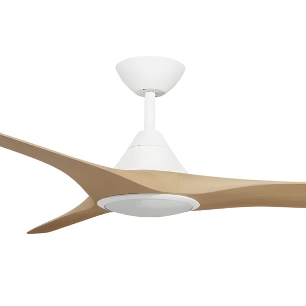 Calibo CloudFan SMART DC Ceiling Fan with LED Light - 72" (White with Bamboo Blades) - Image 2