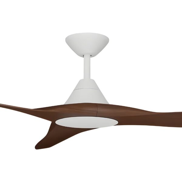 Calibo CloudFan DC Ceiling Fan - 72" (White with Koa Blades) - Image 2