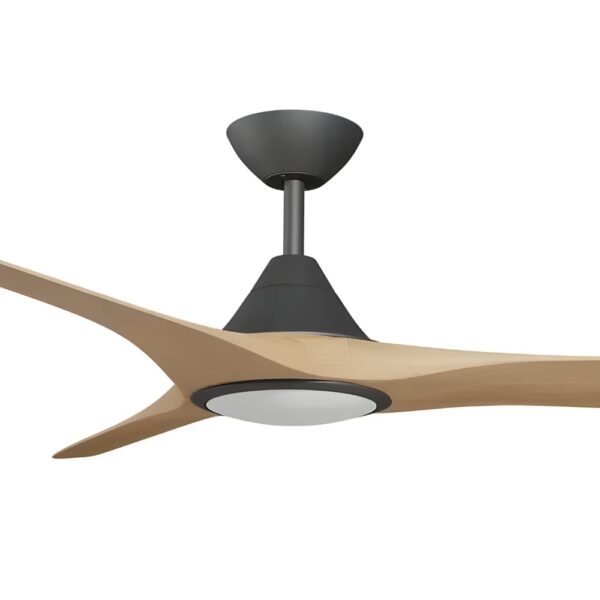 Calibo CloudFan SMART DC Ceiling Fan with LED Light - 72" (Black with Bamboo Blades) - Image 2