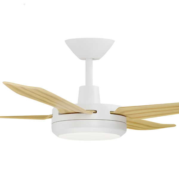 Airborne Enviro DC Ceiling Fan with LED Light - 60" (White with Bamboo Blades) - Image 2