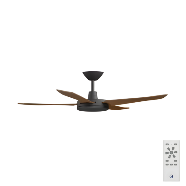 enviro-dc-ceiling-fan-by-airborne–black-koa-52-remote Airborne Enviro DC Ceiling Fan - 52" (Black with Koa Blades) - Image 1