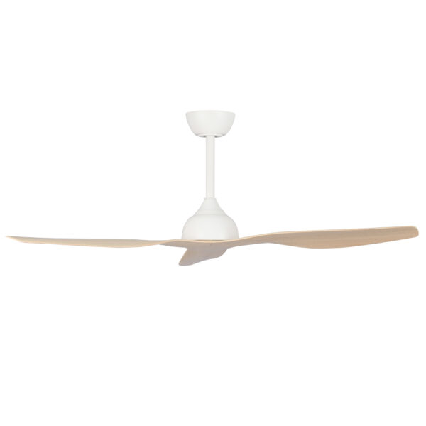 Eco Style DC Ceiling Fan 52″ with Remote (White with Beechwood Blades) - Image 3