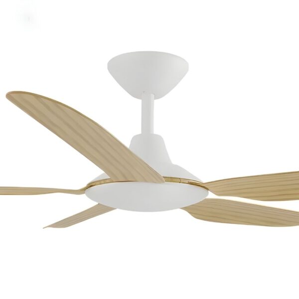 Calibo Storm DC Ceiling Fan - 48" (White with Bamboo Blades) - Image 2