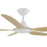 Calibo Storm DC Ceiling Fan - 52" (White with Bamboo Blades) - Image 2