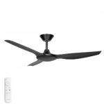Three Sixty Delta DC Ceiling Fan - 52" (Black)