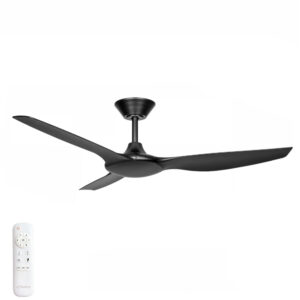 Three Sixty Delta DC Ceiling Fan - 52" (Black)