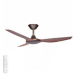 Three Sixty Delta DC Ceiling Fan - 52" (Oil Rubbed Bronze with Koa Blades)