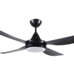 Brilliant Vector DC Ceiling Fan with LED Light - 56" (Black) - Image 2