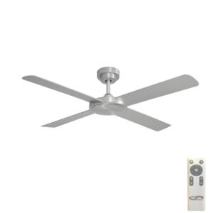 Hunter Pacific Pinnacle DC Ceiling Fan with Remote Control. 52" (Brushed Aluminium) - main