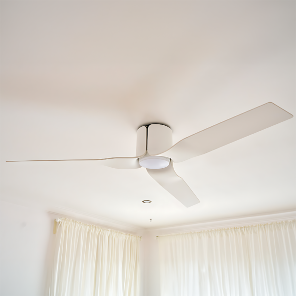 Flow Cropped 2 Fanco Flow DC Ceiling Fan with LED Light - 52" (White) - Image 6
