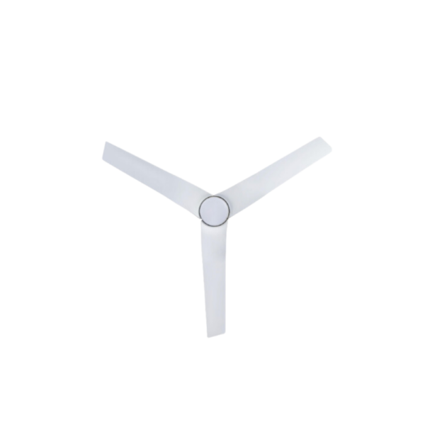 Flow_LED_White_underside Fanco Flow DC Ceiling Fan with LED Light - 52" (White) - Image 3