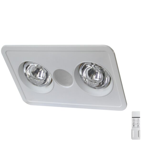 Heatforce DC 3 in 1 exhaust fan 2 globes with remote