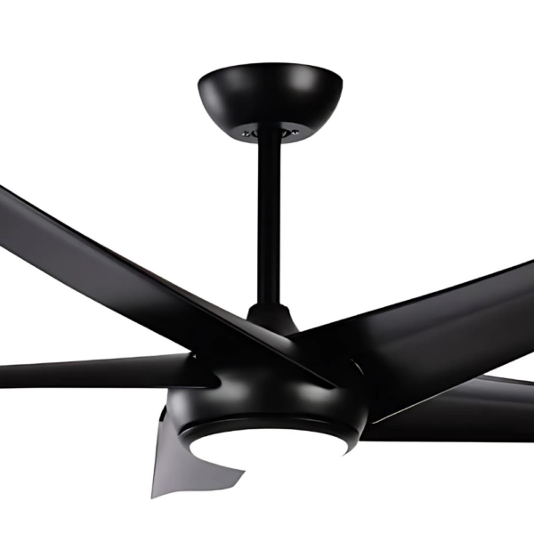 Claro Designer DC 3 or 5 Blade Ceiling Fan with Dimmable CCT LED Light and Remote - 52" (Black) - Image 5