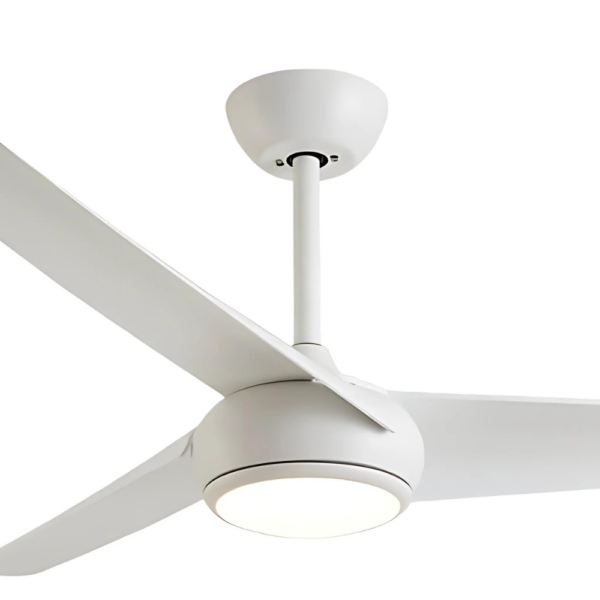 Claro Designer DC 3 or 5 Blade Ceiling Fan with Dimmable CCT LED Light and Remote - 52" (White) - Image 4