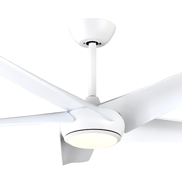 Claro Designer DC 3 or 5 Blade Ceiling Fan with Dimmable CCT LED Light and Remote - 52" (White) - Image 5