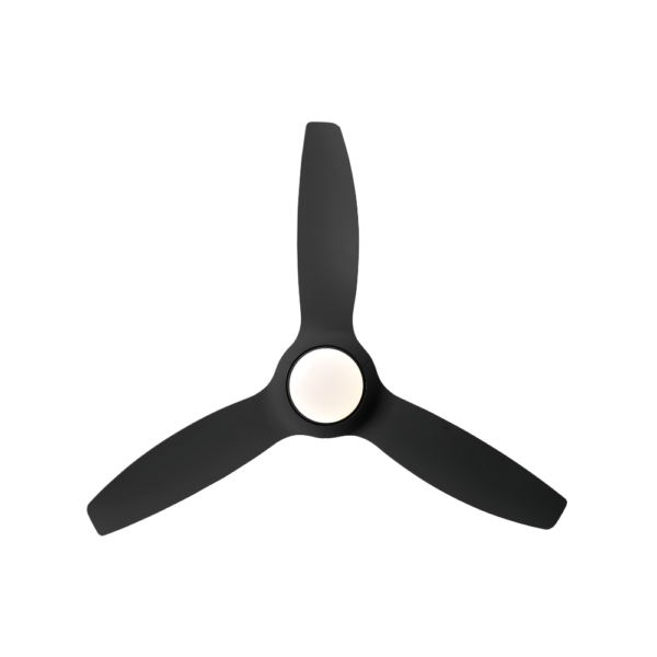 Claro Glider DC Ceiling Fan with LED Light - 60" (Black) - Image 4