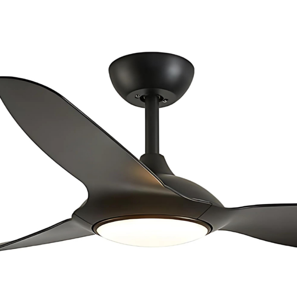 Claro Glider DC Ceiling Fan with LED Light - 52" (Black) - Image 2