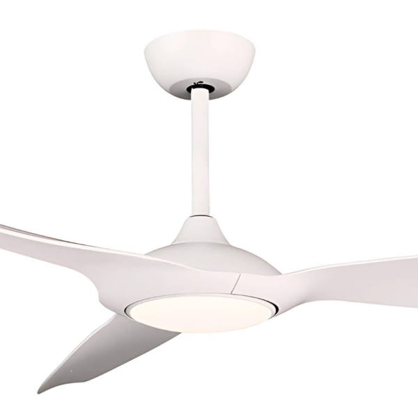Claro Glider DC Ceiling Fan with LED Light - 60" (White) - Image 2