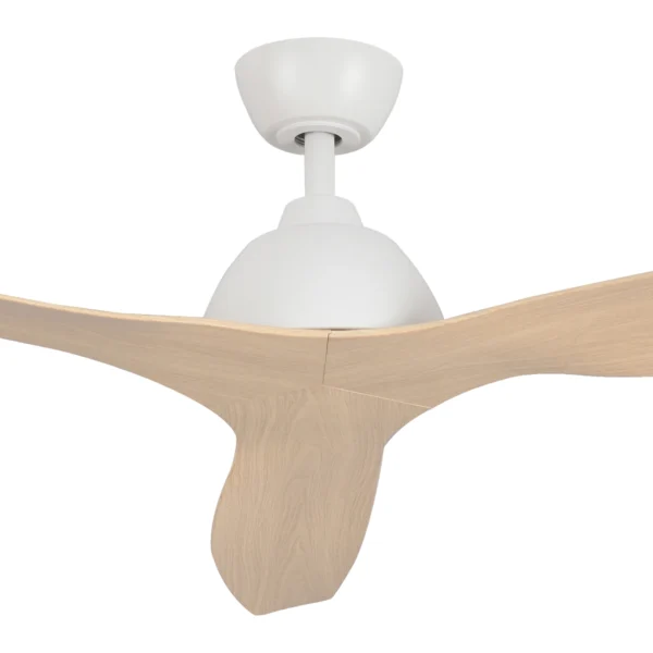 Fanco Breeze AC Ceiling Fan - 48" (White with Beechwood Timber Style ABS Blades) - Image 2