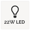 22w led badge