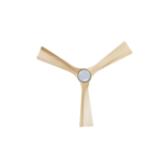 Fanco EarthFirst Gaia DC Ceiling Fan with LED Light - 48" (Ecru with Natural Timber Blades) - Image 5