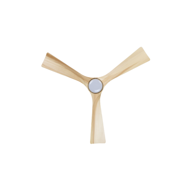 Fanco EarthFirst Gaia DC Ceiling Fan with LED Light - 48" (Ecru with Natural Timber Blades) - Image 5