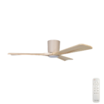 Fanco EarthFirst Gaia DC Ceiling Fan with LED Light - 48" (Ecru with Natural Timber Blades) - Image 4