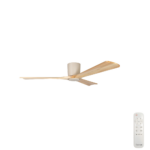 Fanco EarthFirst Gaia DC Ceiling Fan with Base Cap - 54" (Ecru with Natural Timber Blades) - Image 4