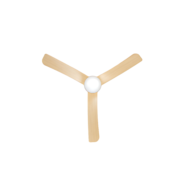 claro groove dc bottom view (white with timber blades)