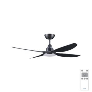 Ventair Alaska DC Ceiling Fan with LED Light - 48" (Black)