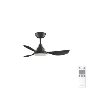 Ventair Glacier DC Ceiling Fan with LED Light - 36" (Black)