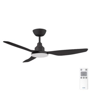 Ventair Glacier DC Ceiling Fan with LED Light - 56" (Black)