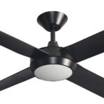 hunter pacific concept dc 52 inch with light in black close up