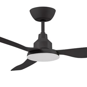 ventair glacier 48 inch dc ceiling fan with led light in black motor