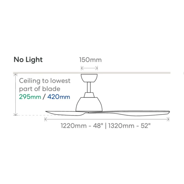 fanco breeze ac dimensions diagram