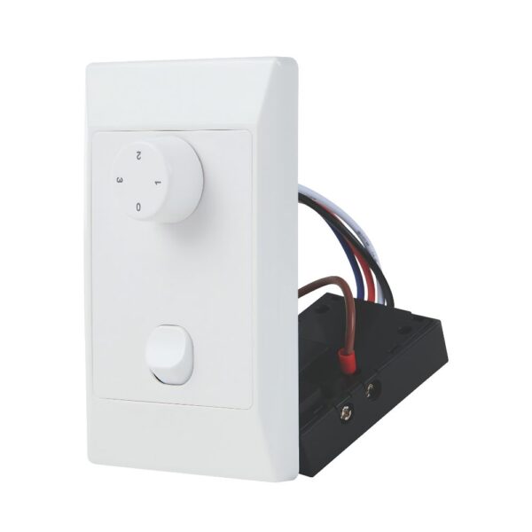 ventair flexmech wall control with isolation switch - angled