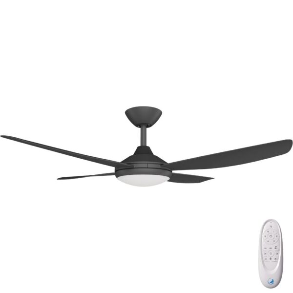 Calibo Vanga DC Ceiling Fan with LED Light - 48" (Black) - Image 1